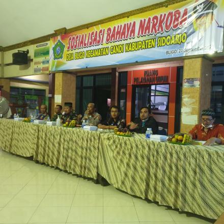 Sosialisasi Bahaya NARKOBA Desa Bligo Kecamatan Candi Kabupaten Sidoarjo Tahun Anggaran 2022